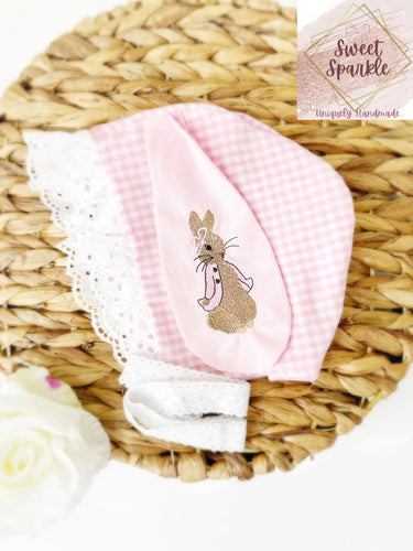 Pink Bunny Ears Bonnet