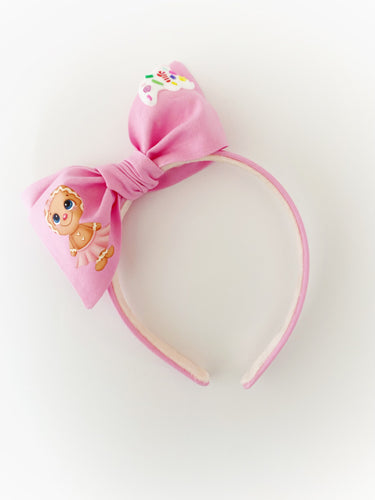 Pink Gingerbread Girl Headband