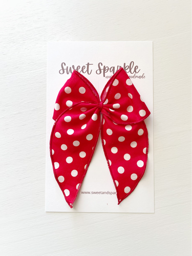 Red &dots Judith bow