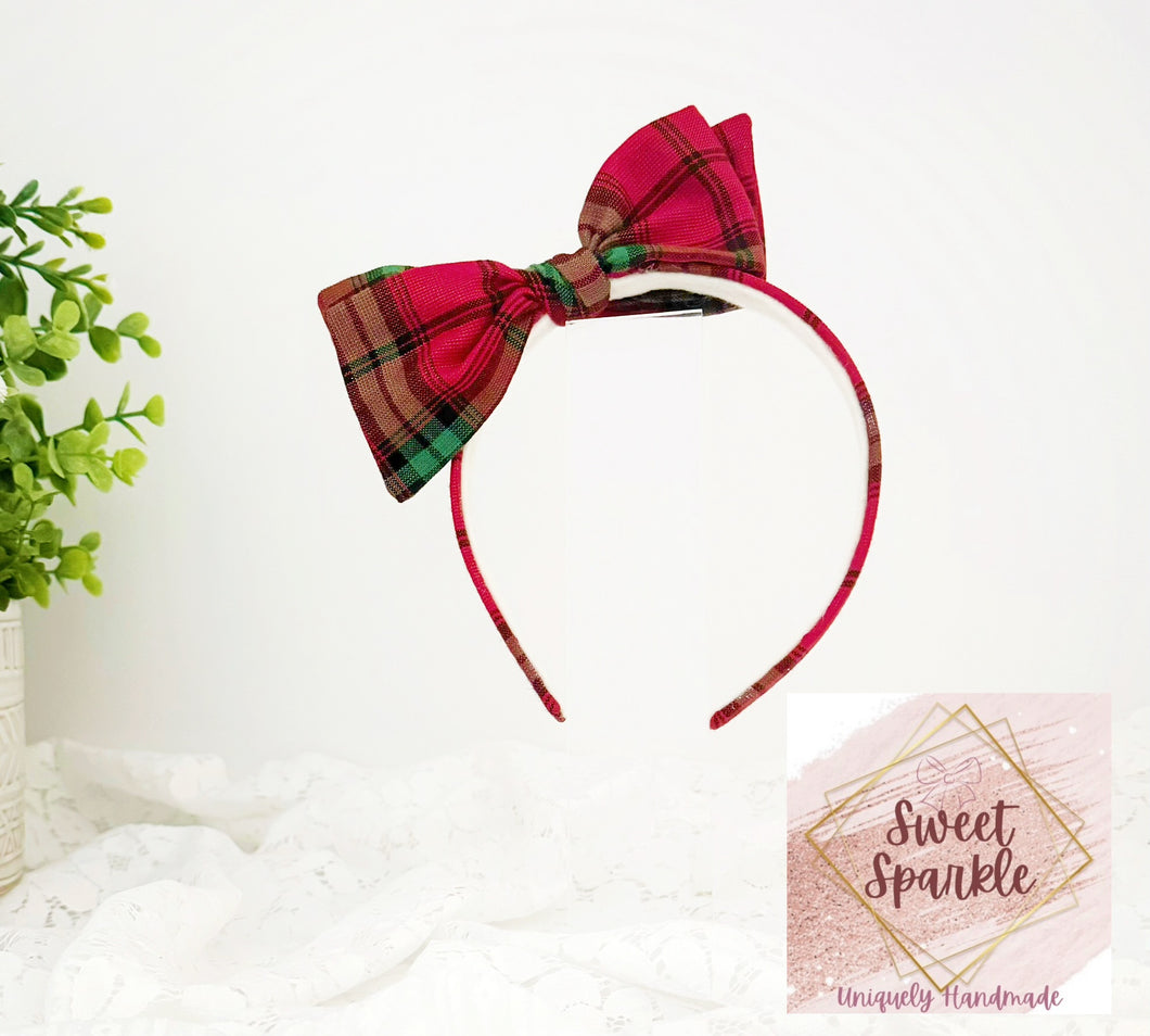 Red Sparkly Plaid (Regular Size)