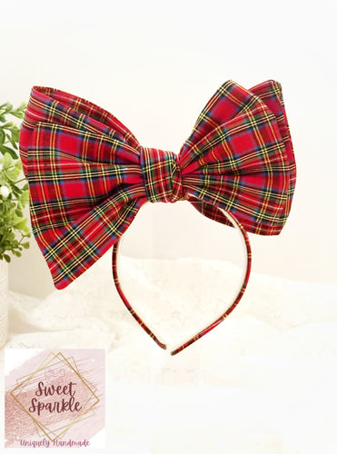 Holiday Classic Plaid Lux Headband