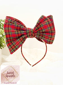 Holiday Classic Plaid Lux Headband