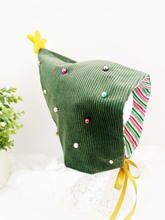 Load image into Gallery viewer, Xmas Tree Pixie Bonnet