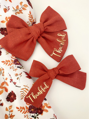 Thankful Sister Bow Set